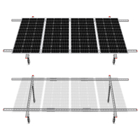 Sistema de Kit de soportes de montaje de paneles solares de varias piezas, impermeables, ajustables, respetuosos con el medio ambiente, para paneles solares de 1 a 4 Uds.