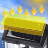 Lámpara de pared solar impermeable con sensor de movimiento solar para exteriores brillante de alta potencia para jardín, patio, con dos fuentes de luz LED