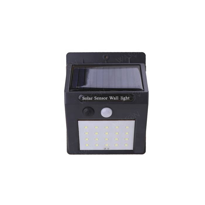 Luces de seguridad inalámbricas con energía Solar, impermeables, para exteriores, lámpara de pared de inducción LED Solar con 20 luces solares LED