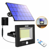 Lámpara de pared LED solar ajustable con brillo teledirigido plegable impermeable al aire libre