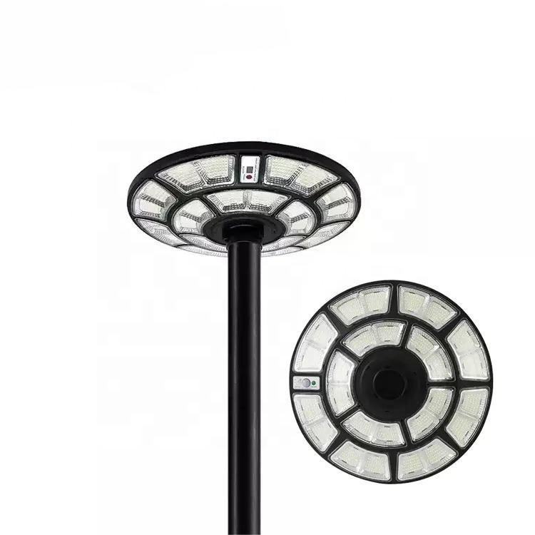 Lámpara solar LED de inducción con forma de ovni para exteriores, 1000W, energía eléctrica, patio, calle